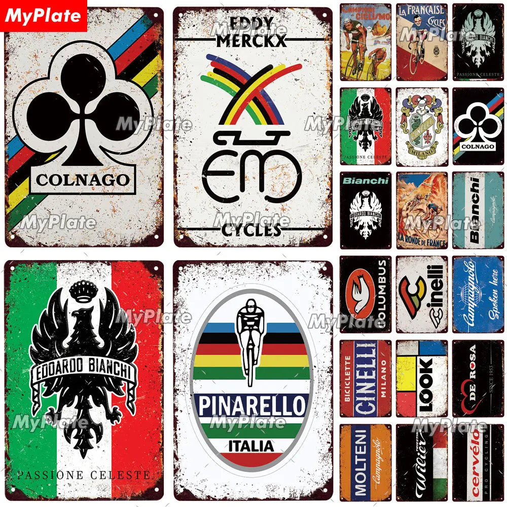 Металлический знак для велосипеда винтажное искусственное украшение стен