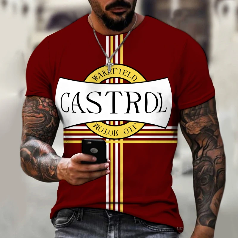 

Футболка мужская с круглым вырезом, свободная и удобная тенниска с 3D-принтом надписи, модная майка в стиле хип-хоп рок, лето