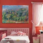 Винтажный домашний декор, Реплика Огюста ренура, пейзаж Прованса, кагнэ, молодая девушка рядом с фонтаном, холст, печать, лобби, настенное искусство