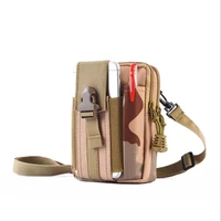 spot mens mobile phone bag leather belt shoulder bag sports canvas multi function outdoor bag military tactical bag