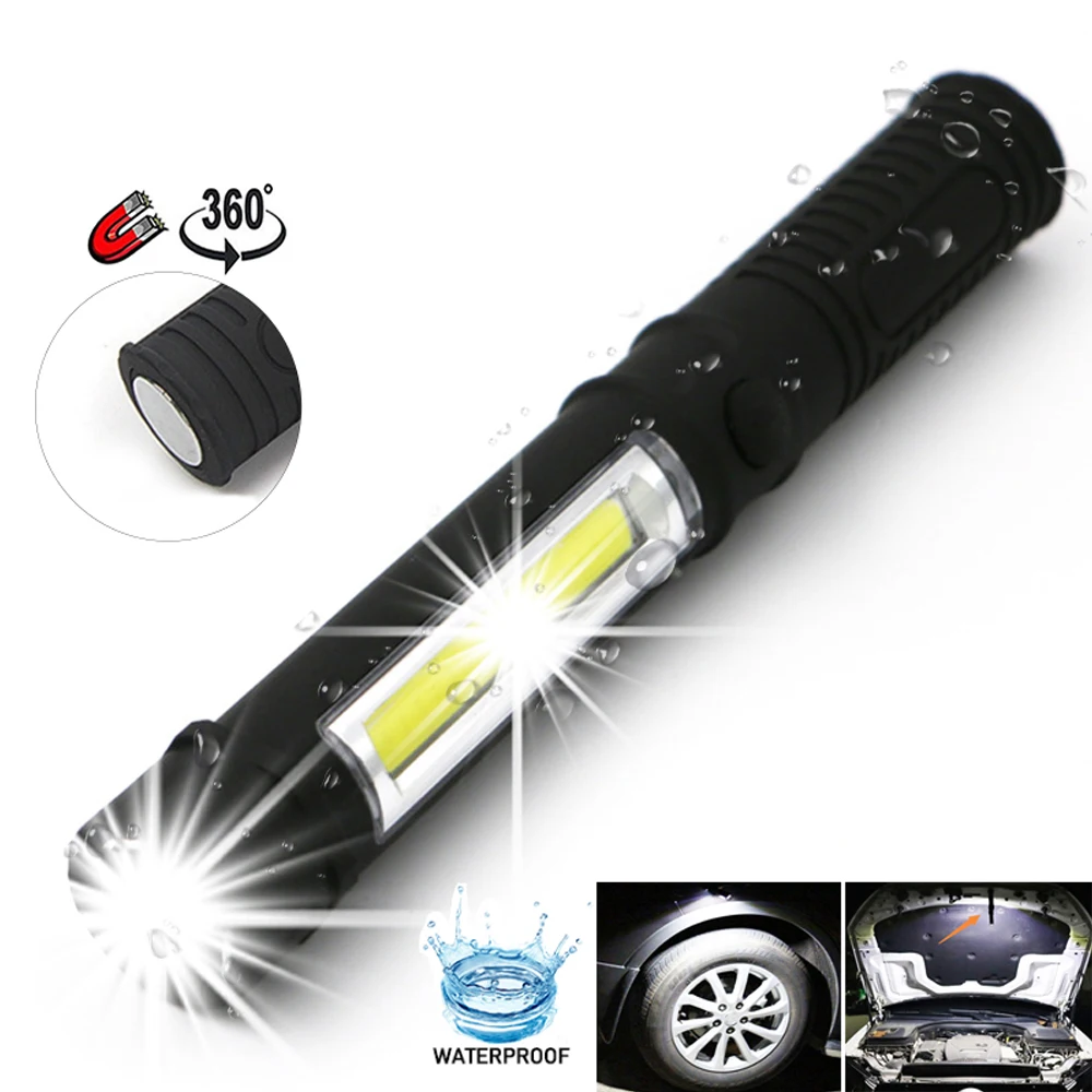 

1000 Lumens Mini Portable lanterns Working Inspection Torches COB LED Multifunction Maintenance flashlight Magnetic Base z40