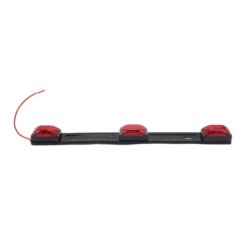 

9leds Red Bright Led Id Bar Marker Light Truck Trailer Bus Clearance Light High Mount Stop Warning Light Universal