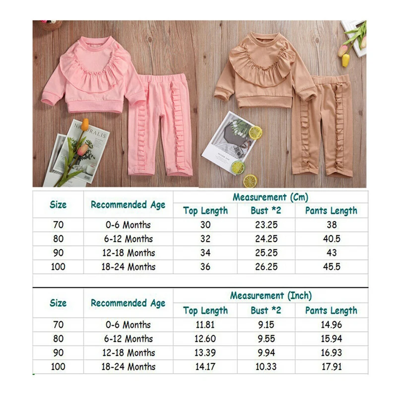 Милые осенние комплекты одежды для маленьких девочек комплект из 2 предметов