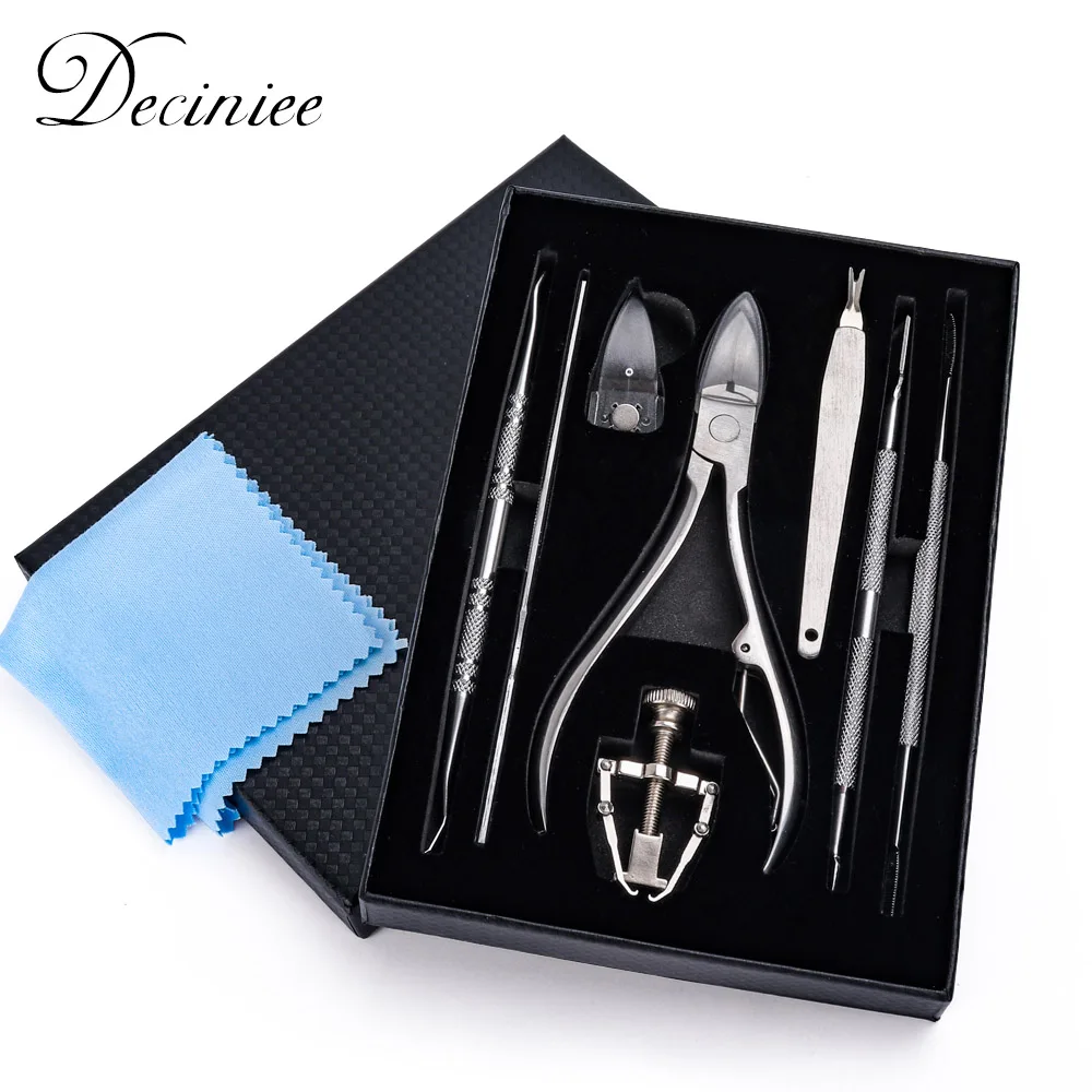 8 шт./компл. набор для удаления кутикулы машинка стрижки ногтей триммер вросшие