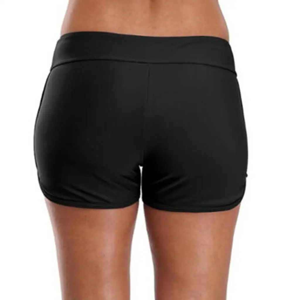 

Women Sexy Mesh Lace Bikini Swim Pants Black High Waist Shorts Bottom Swimsuit Swimwear Bathing Suit Ladies Bandage Bikini Pants