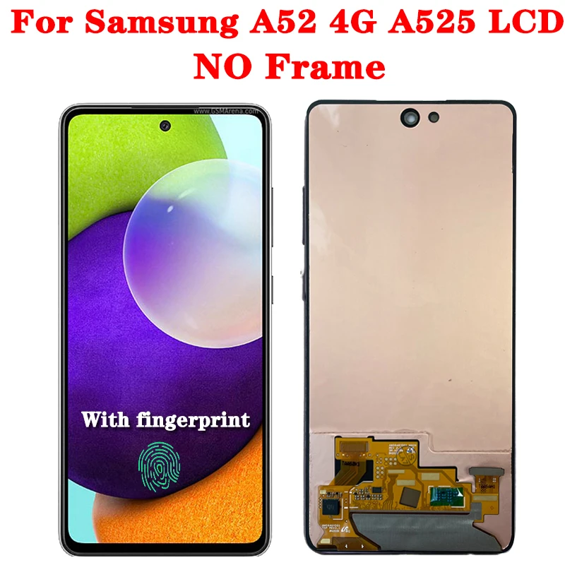 Оригинальный ЖК-дисплей 6 5 дюйма для Samsung Galaxy A52 4G A525 A525F сенсорный экран