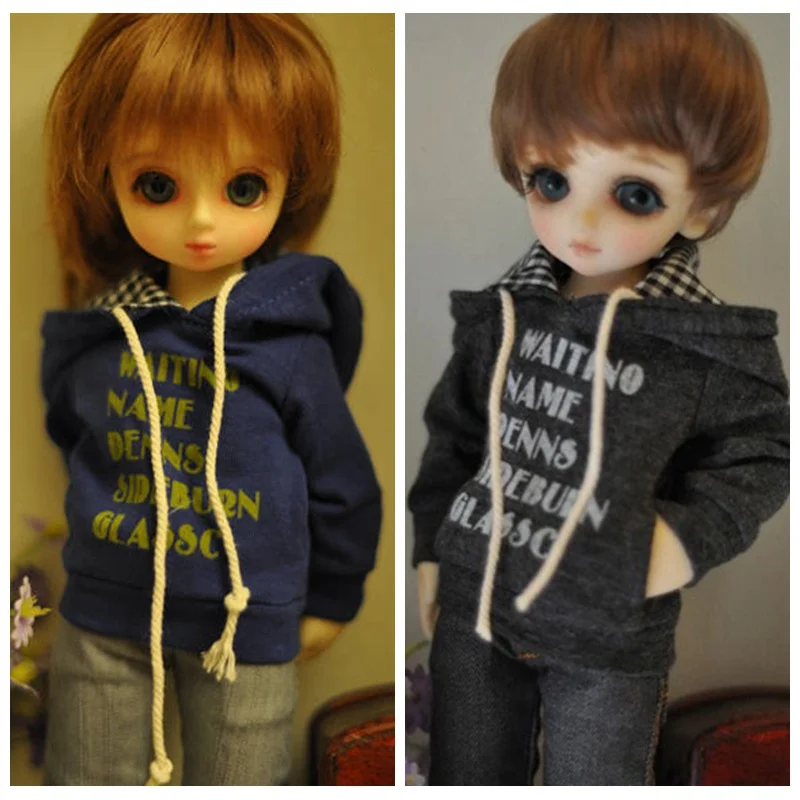 Шарнирная одежда в масштабе 1/6 свитшот с принтом алфавита свитер капюшоном для