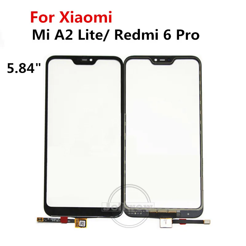 5.84'' For Xiaomi Redmi 6 Pro Touchscreen Sensor Glass Panel Front Outer Glass Replace Parts For Xiaomi Mi A2 Lite Touch Screen