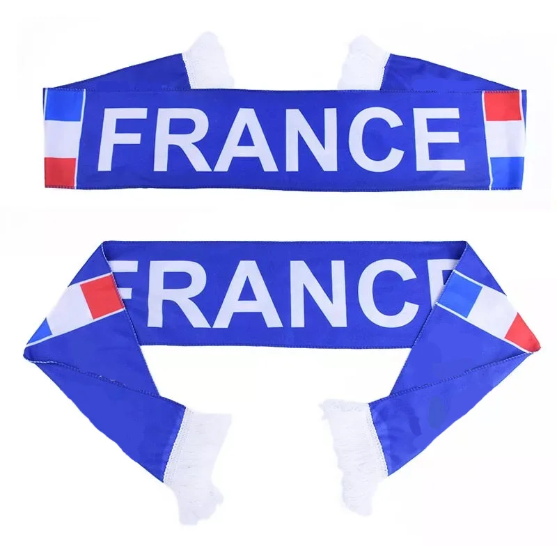 Шарф сборной по футболу с логотипом на заказ Кубок мира Шарфы для футбольных