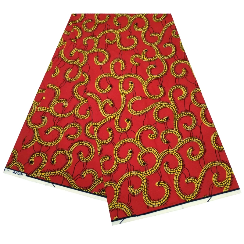 Африканская ткань с принтом из 100% полиэстера оптовая продажа африканская воска