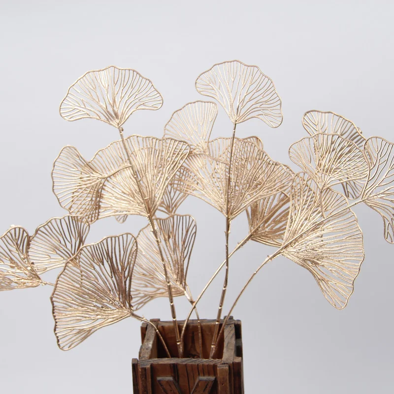 

1pc Fan Leaf Simulation Plants Home Christmas Balcony Living Room Desk Decoration Wedding Party Flower Arrangement