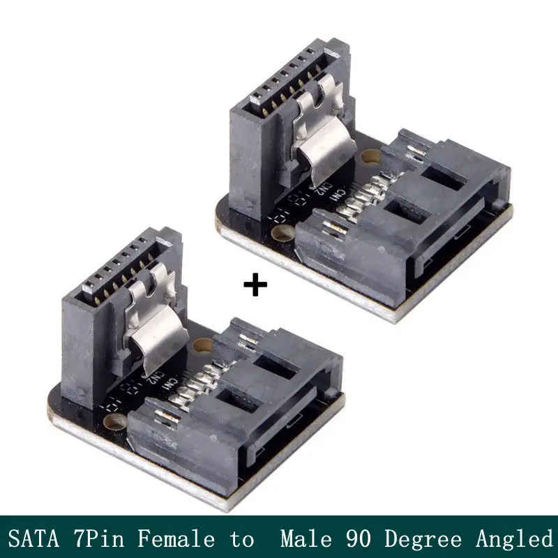 SATA 7Pin мама до 7pin папа 90 градусов угловая материнская плата для настольных