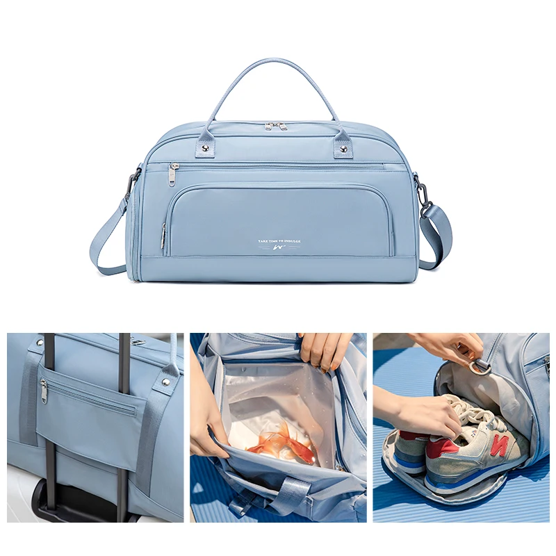 

2022 Sport Bag New Style Fashionable Large Capacity Dry And Wet Separation Sport Gym Bag For Women