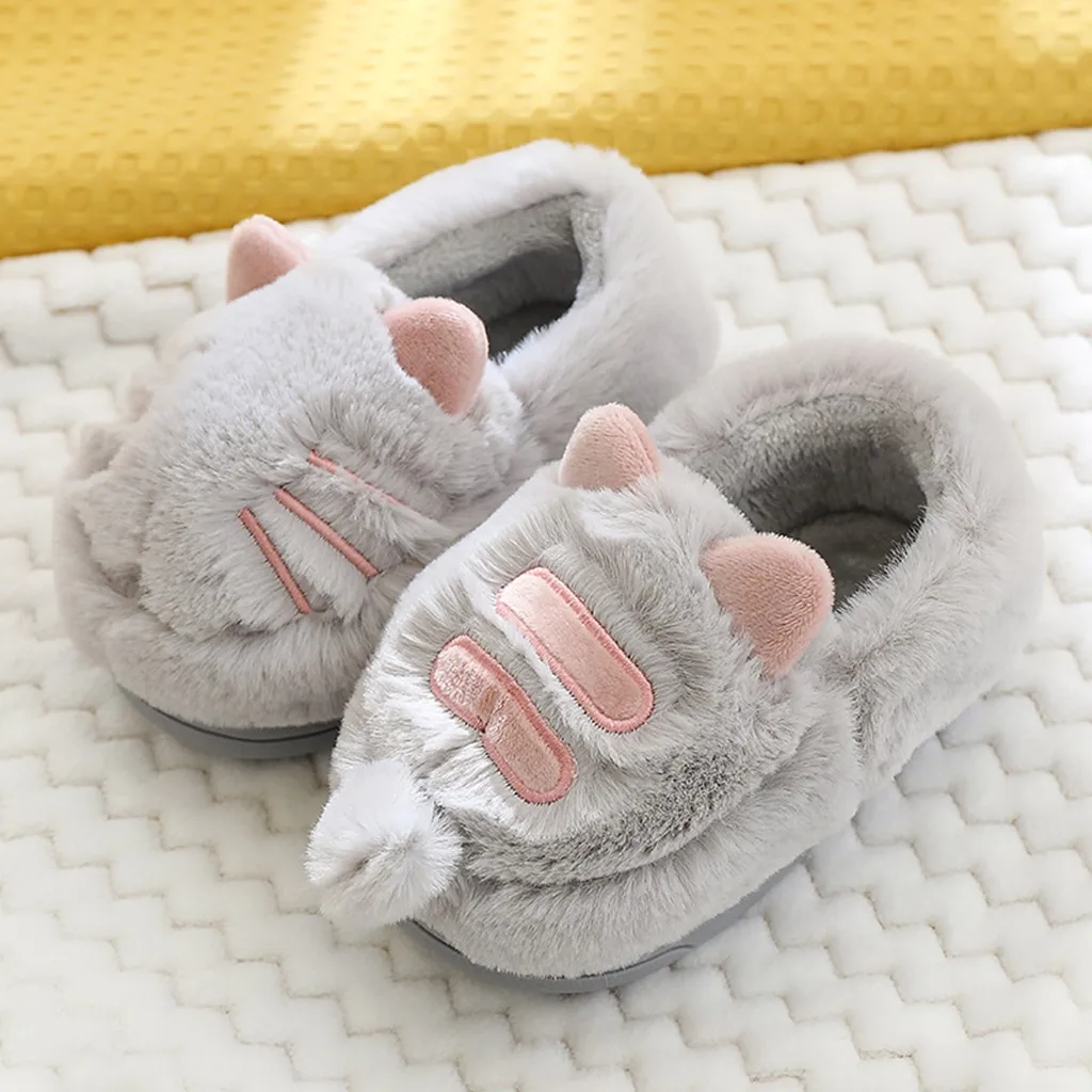 Детские милые домашние тапочки КОТЫ для маленьких девочек и мальчиков детская