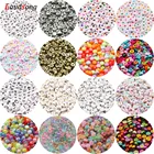 Бусины-разделители для ювелирных изделий, браслетов, ожерелий, 4 х 7 мм, круглые акриловые бусины