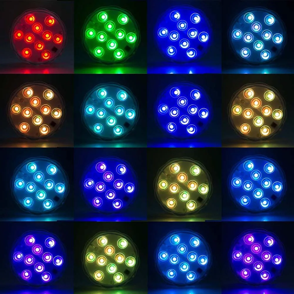 

10LED Swimming Pool Light Underwater Lamp Waterproof IP65 Submersible Light Underwater Piscina LED Night Light Outdoor Spotlight