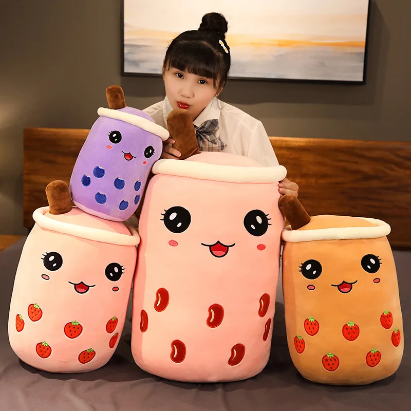 

Настоящая чайная чашка с пузырьками, плюшевая игрушка, подушка, набивная пища, молочный чай, мягкая кукла, чашка для чая, подушка, детские игр...