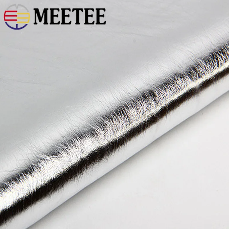 Meetee 50x138 см искусственная блестящая синтетическая кожа ткань для обоев сумки