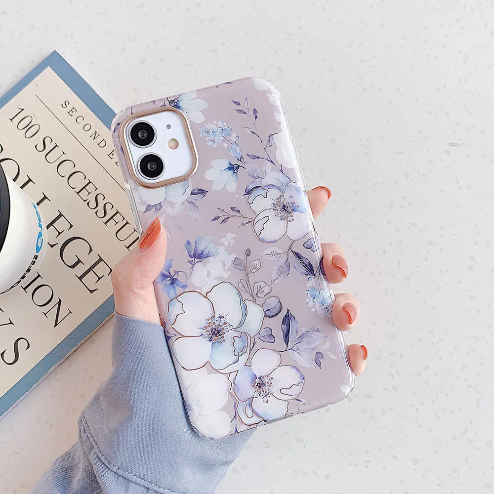 Винтажный Розовый чехол для телефона iPhone 11 Pro Max XS XR 7 8 Plus X SE 2020 роскошные чехлы с