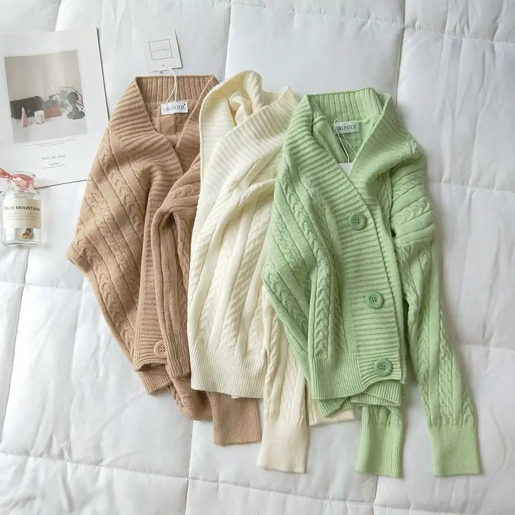 Новинка 2022 женские кардиганы модный свитер вязаные CR02 |