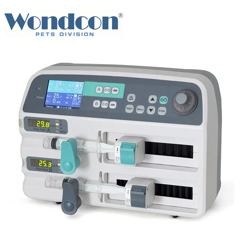 Wongcon ветеринарный шприц с насосом двойная направляющая четыре режима