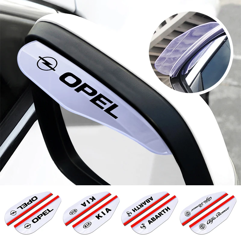 

2pcs Car Rear View Mirror Rain Eyebrow Sun Snow Guard Shield Cover For Honda Toyota BMW Peugeot Ford Mazda Renault Hyundai Skoda
