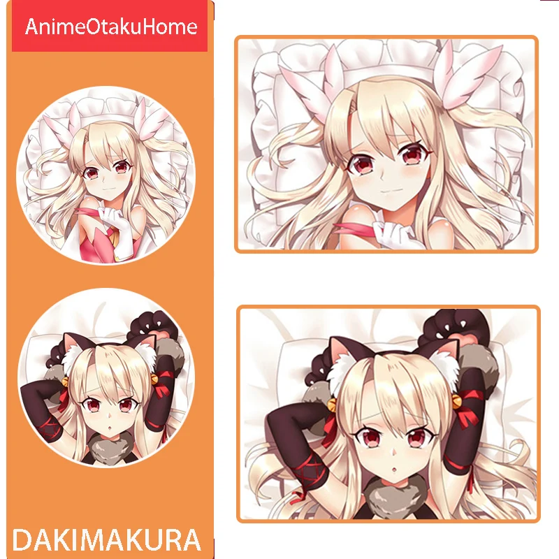 

Наволочка для подушки с рисунком аниме "Fate/kaleid", илляшиль фон Айнцберн, наволочка для подушки для обнимания тела, чехол для постельного белья...