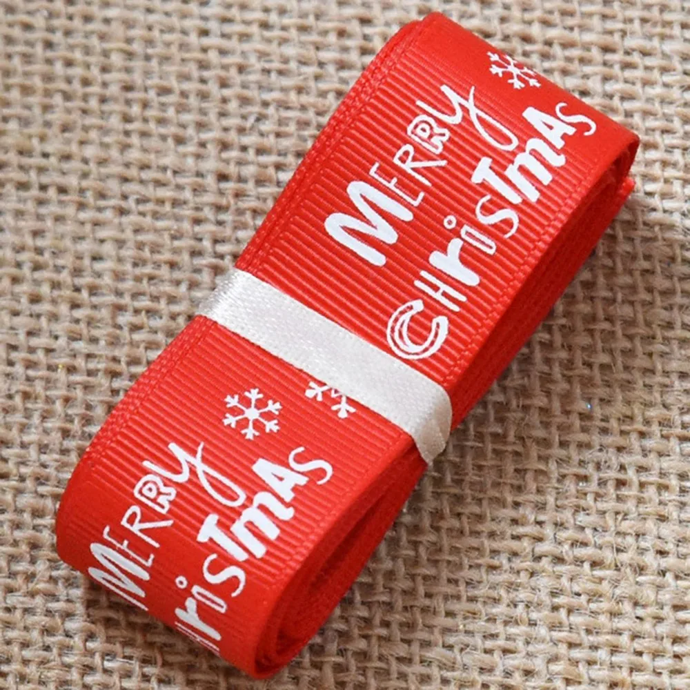 2 м рождественские корсажные ленты Санта-Клаус елка лента с рисунком DIY Девушки