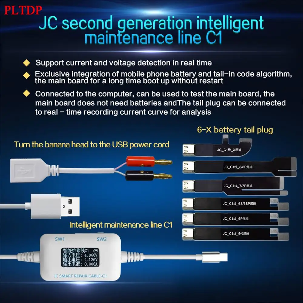 Новый продукт JC 2nd Gen C1 Интеллектуальный ремонтный блок для iPhone 6/6P/6S/6SP/7/7P/8/8P|Наборы