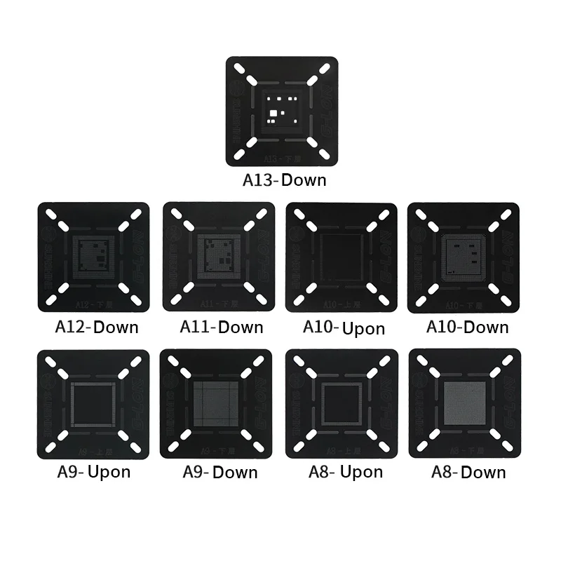 Шарики для микросхем IC трафарет BGA ремонта растений Оловянная паяльная сеть A8 A9 A10