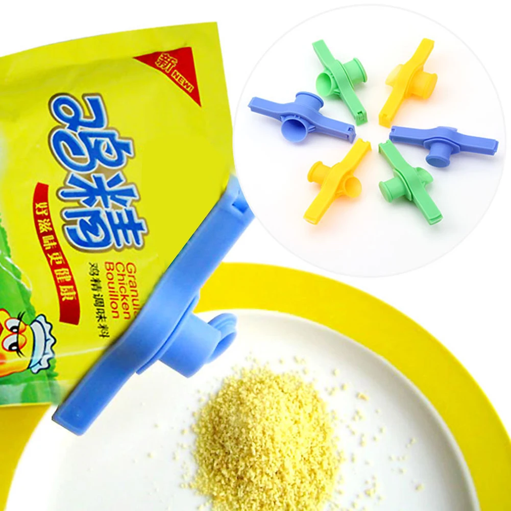 1 шт. сумка для хранения продуктов зажим сопла закусок уплотнительная рукоятка