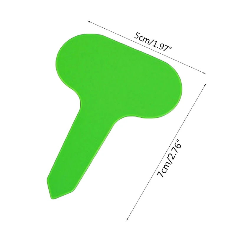 

100pcs T-Type Plant Labels Plastic Plant Tags Nursery Garden Bonsai Succulent Seedings Markers Stake on Soil Sticks K0AB