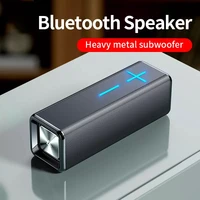 bluetooth compatible speaker built in battery portable wireless speaker tws subwoofer bass speaker music player home theater
