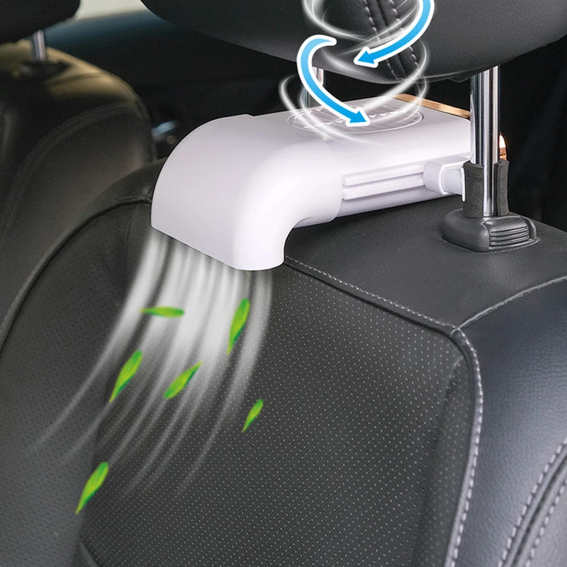 

Car Seat Fan USB Rear 5V Foldable Fan 3 Kinds Of Adjustable Wind Speed Silent Gale Cooler Car Seat Back Cooling Fan Set