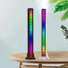 USB 5 в 5 Вт 3D RGB цветная светодиодная трубка с голосовой активацией, музыкальная светильник вая полоса, музыкальная лампа, панель для автомобивечерние, компьютера, без батареи