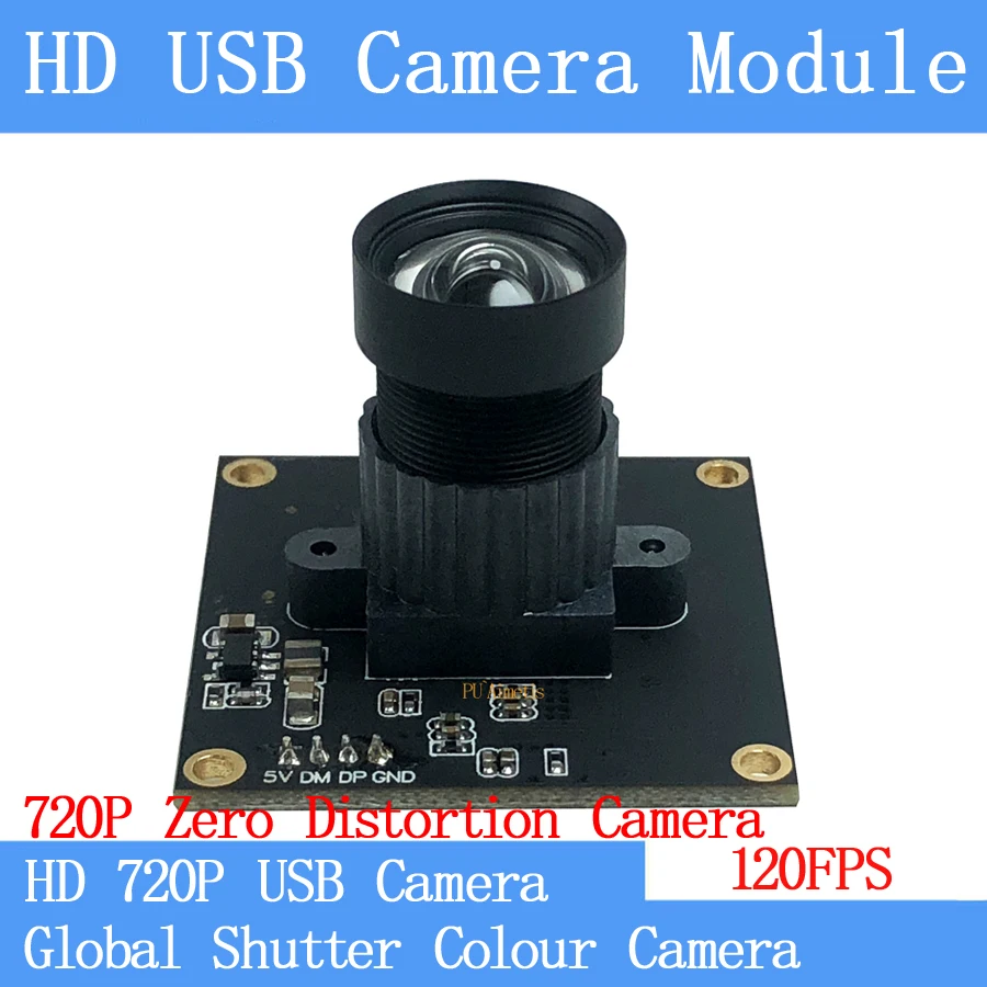 HD 120FPS MJPEG USB модуль камеры без искажений цвет Центральный затвор высокоскоростной OTG Windows Android Linux UVC 720P USB веб-камера