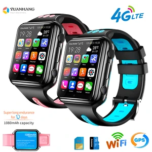 smart gps wifi location student kids phone watch android 9 0 clock app install bluetooth remote camera smartwatch 4g sim card free global shipping