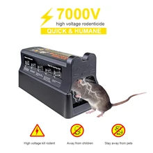 7000V Electric Shock Mouse Mice Rat Rodent Trap Cage Killer Zapper Reject Rejector For Serious Pest Control EU US UK Plug