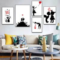 new oil painting by numbers banksy graffiti mural kits pictures paint by numbers on canvas for adults with frame home decor