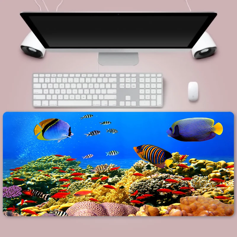 

Pokemon large game cartoon anime mouse pad oversized seam keyboard mat table mat non-slip mat mouse pad gamer