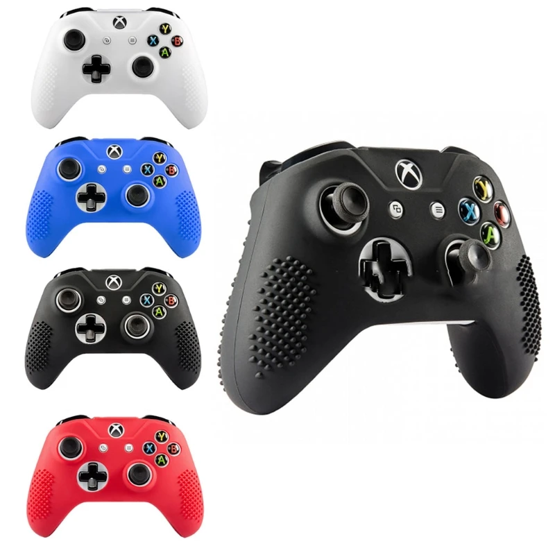 Нескользящий Силиконовый чехол 2 колпачка для джойстика контроллера Xbox One S Slim /