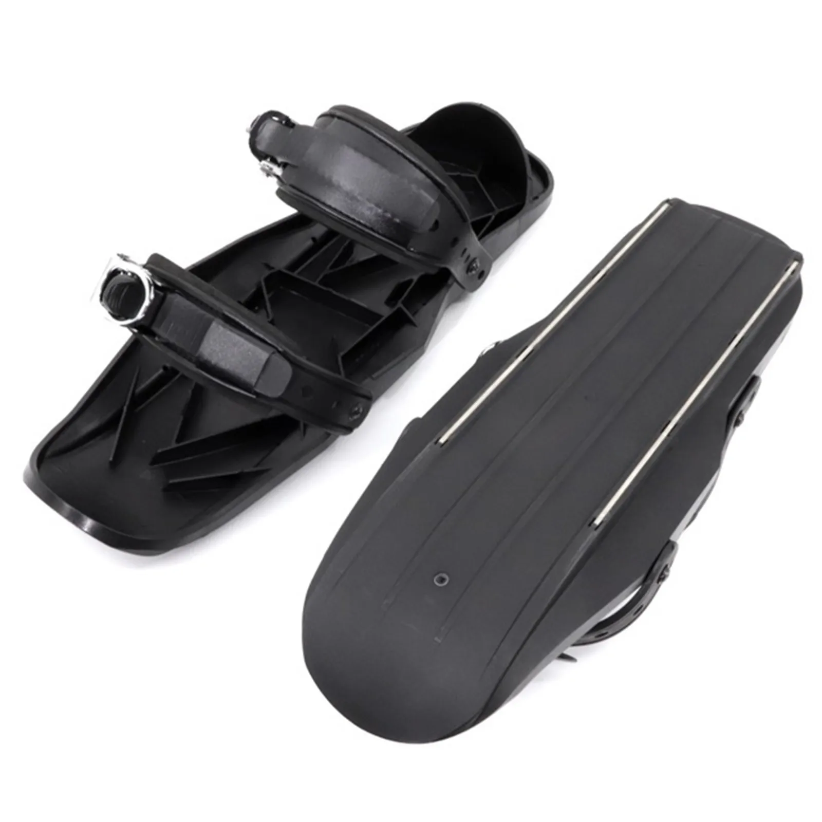 Мини лыжные ботинки снегоступы нейлоновые черные один размер металлическая