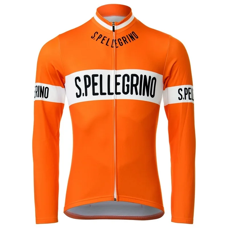 Футболка мужская с длинным рукавом Классическая веломайка в стиле ретро