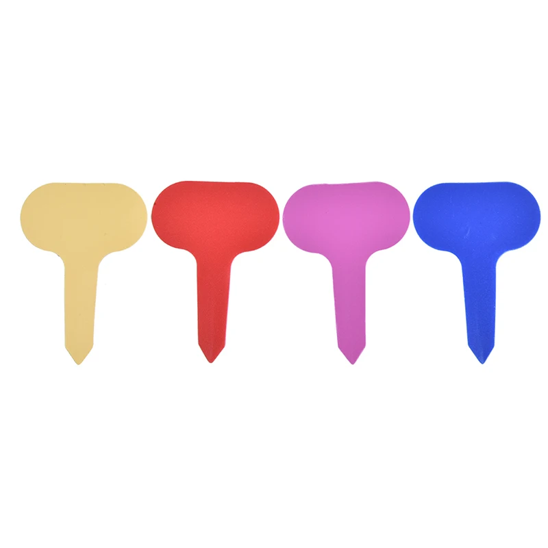 

100 шт., Т-образные пластиковые маркеры для украшения сада