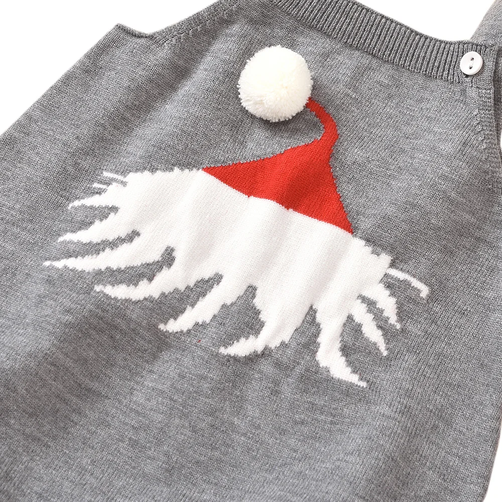 Christmas Baby Bodysuit Pixel elk&ampXmas hat Kid Jumpsuit for Boy Girl Cartoon Print Sleeveless Toddler Clothing Body D20 | Мать и