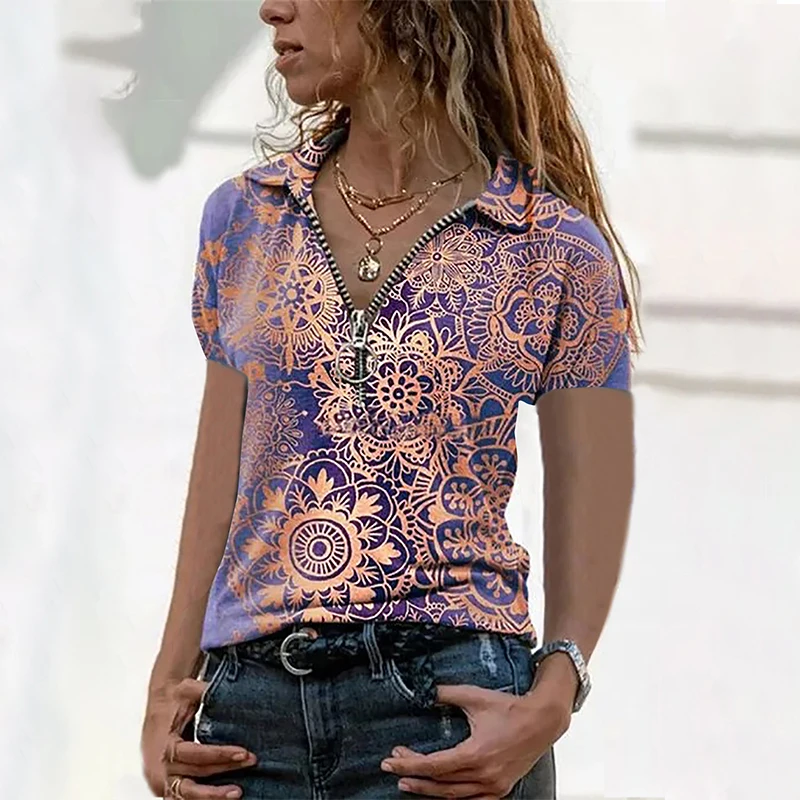 Модный женский пуловер на молнии с V-образным вырезом и короткими рукавами летняя