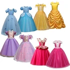 Платье для девочек, юбка принцессы для косплея на Хэллоуин, детская одежда для девочек, праздничное платье принцессы разных стилей для косплея