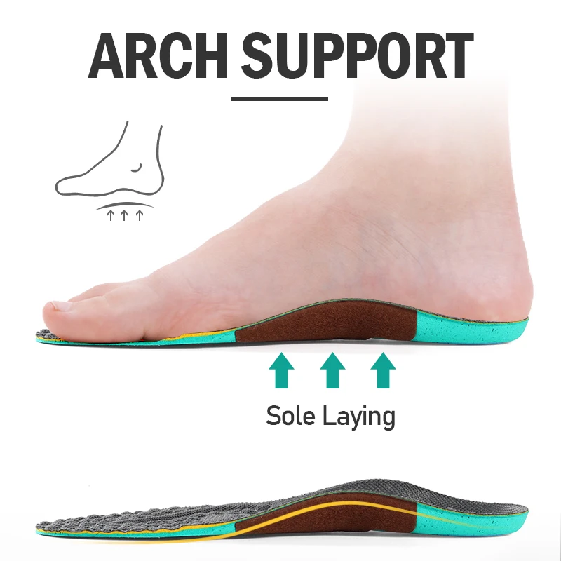 BANGNI Sport Insoles Sweat Absorption Pads Running Sport Shoe Insertsarch Support ​Breathable Insoles Foot Care Men Women