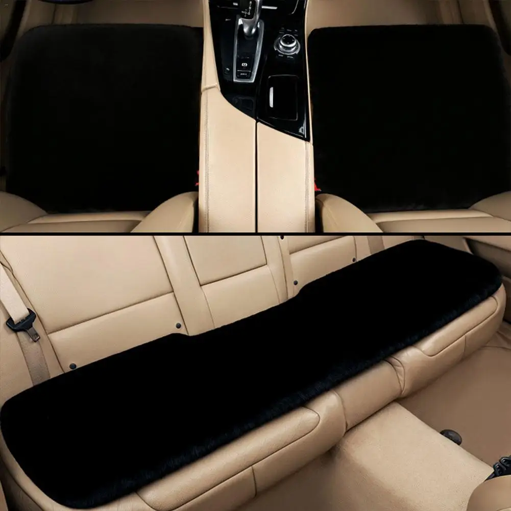 Меховая подкладка для автомобильного сиденья универсальный пушистый чехол из