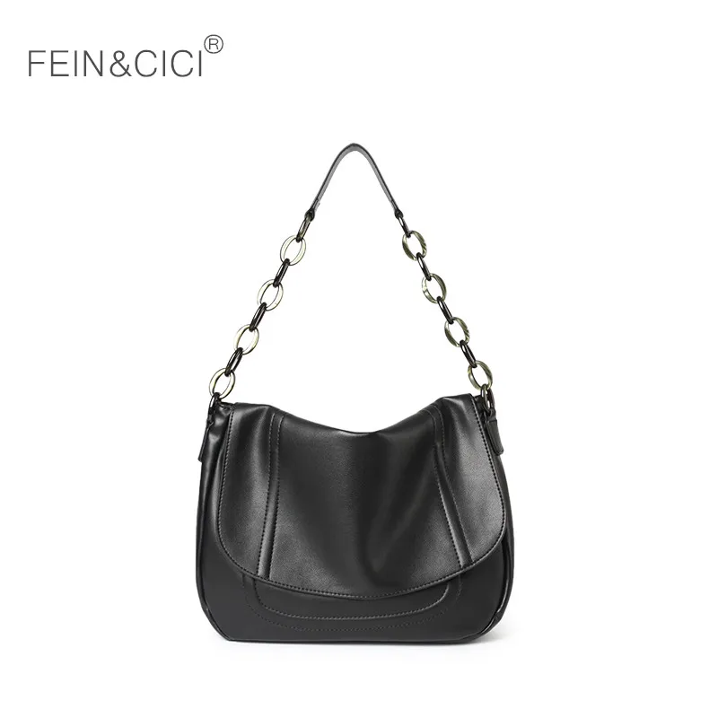 Черная большая сумка через плечо для женщин повседневный винтажный мессенджер в